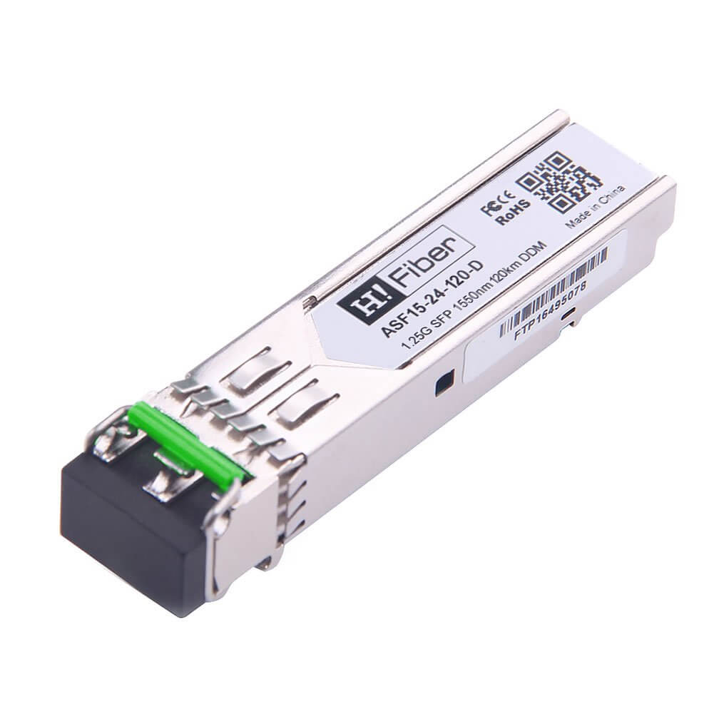 Juniper SFP-1GE-EZX-120 Compatible 1000Base-EZX SFP 1550nm 120km DOM Transceiver Module for SMF