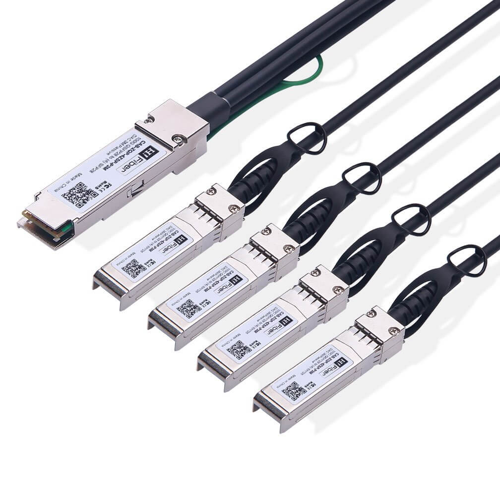 Brocade 100G-QSFP-4SFP-P-3 Compatible 3m(10ft) 100G QSFP28 to 4x 25G ...