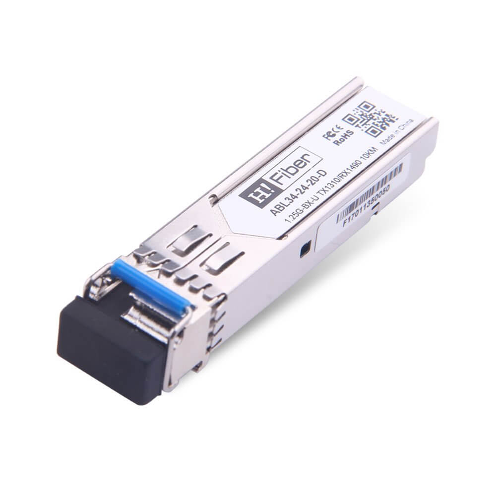 Cisco GLC-2BX-U Compatible 2-channel 1000BASE-BX10-U SFP BIDI Tx1310nm/Rx1490nm 10km DOM Transceiver Module for SMF