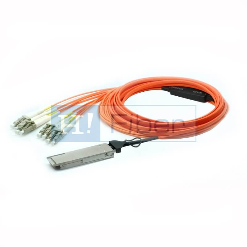 50m(164ft) 40G QSFP+ to LC AOC(Active Optical Cable), Singlemode PSM4, Customized