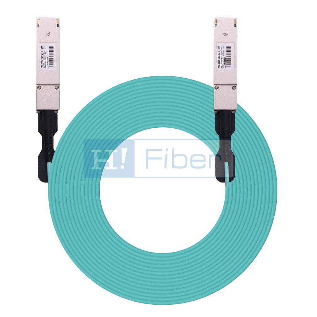 HPE 845410-B21 Compatible 7m(23ft) 100G QSFP28 to QSFP28 AOC(Active Optical Cable), Parallel