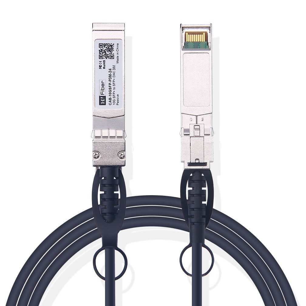 3m(10ft) 10G SFP+ to SFP+ Passive DAC Twinax Cable, 24AWG, Customized