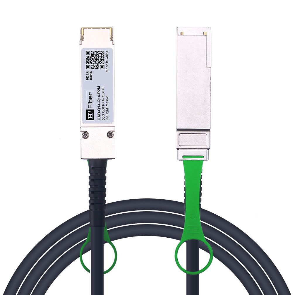 2m(7ft) 56G QSFP+ to QSFP+ Passive DAC Twinax Cable, 30AWG, FDR, Customized