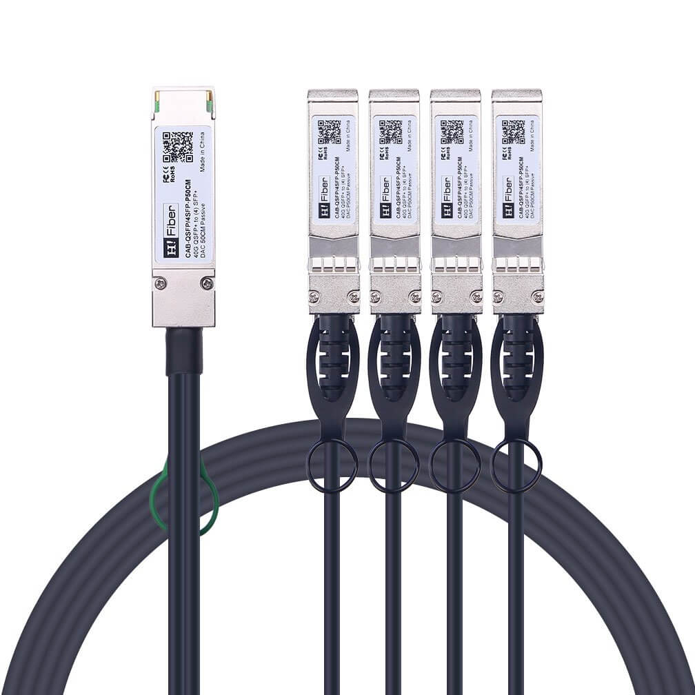 thumbnail image 2 of Molex QSFP+ To QSFP+ 40GB External Cable - 0.5m / 50cm, 30AWG, Tested Used 2 of 5