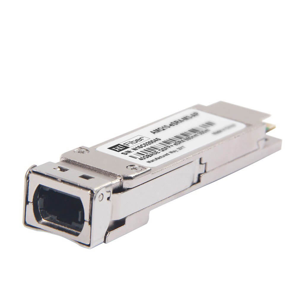 Brocade 40G-QSFP-eSR4 Compatible 40GBASE-ESR4  QSFP+ eSR4 850nm 300m  Transceiver Module for MMF