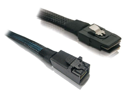HD MiniSAS SFF-8643 to MiniSAS(SFF-8087) internal cable, 0.5-Meter