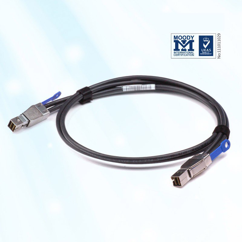 External Mini-SAS HD Cable Assemblies, SFF-8644 to SFF-8644, 0.5-Meter