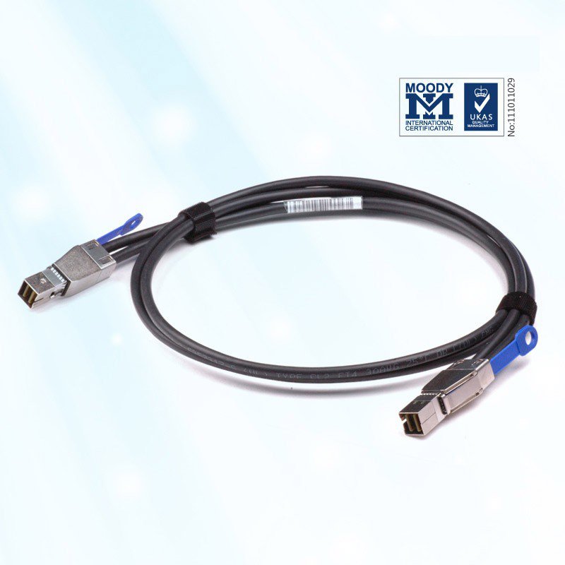 External Mini-SAS HD Cable Assemblies, SFF-8644 to SFF-8644, 5-Meter