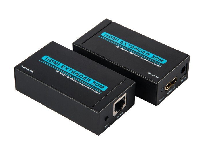 HDMI to RJ45 (Single) Extender, 30-Meter, Full HD 1080P