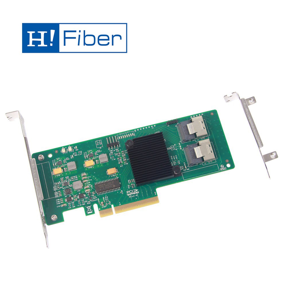 6Gb/s Internal PCI Express SAS/SATA HBA RAID Controller Card, compatible for LSI 9211-8I