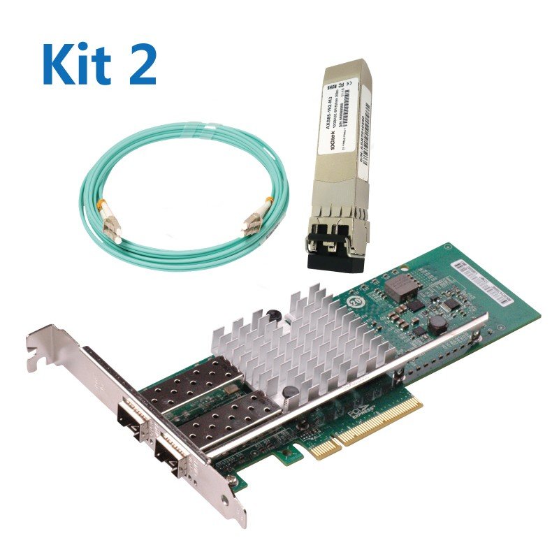 [WG-X520-DA2 CNA] + [SFP+ SR]+ [Patch Cord 10Meters] Kit2#