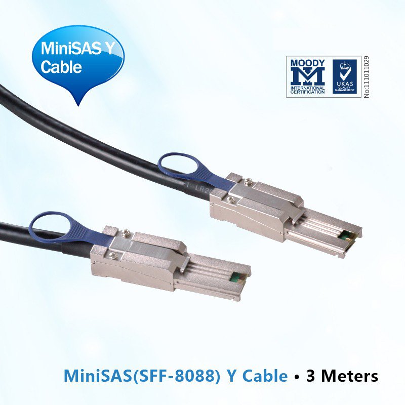 MiniSAS Y Cable ,3-Meter