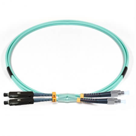FC to MU , Multimode OM3 10Gb 50/125μm, Duplex 