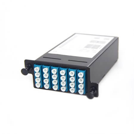 24 Core MPO Box, 2 ports MPO to 2x 12 ports LC connectors, SMF