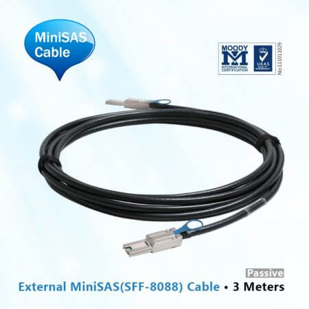 External MiniSAS Cable, 3-Meter
