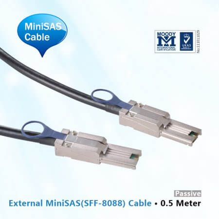 External MiniSAS Cable ,0.5-Meter