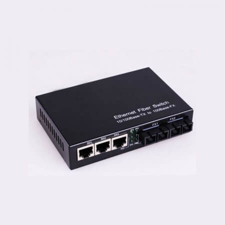 COV-SF05MM, 10/100M Ethernet Multimode Fiber Converter, (3*UTP + 2*MMF Ports)