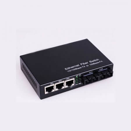 COV-SF05MS, 10/100M Ethernet Fiber Converter, (3*UTP + 1*MMF Port + 1*SMF Port)