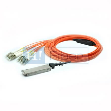 100m(328ft) 40G QSFP+ to LC AOC(Active Optical Cable), Singlemode PSM4, Customized