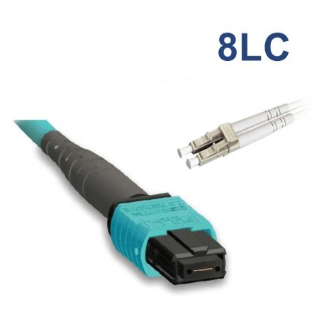 MPO to 8LC, SMF, Fiber Patch Cord