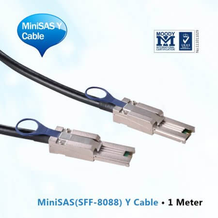 MiniSAS Y Cable, 1-Meter