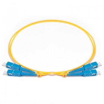 SC to SC Fiber Patch Cable, Singlemode OS2 9/125μm, Duplex