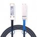 1m(3ft) 100G QSFP28 to QSFP28 Passive DAC Twinax Cable, 30AWG, EDR, Customized