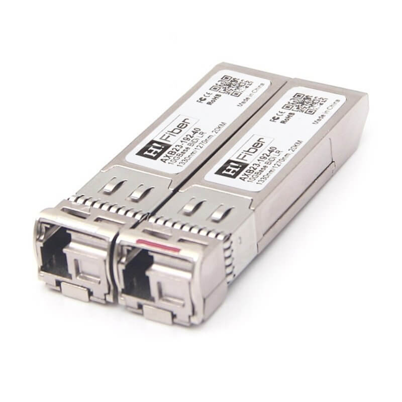 Allied telesis AT-SP10BD40/I-12 Compatible 10GBASE-BX40-U SFP+ BIDI Tx1270nm/Rx1330nm 40km DOM Transceiver Module for SMF