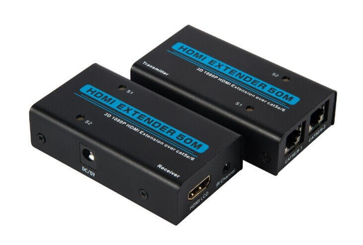 HDMI to RJ45 (Dual) Extender, 50-Meter, Full HD 1080P