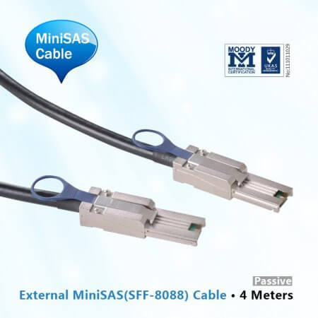 External MiniSAS Cable, 4-Meter