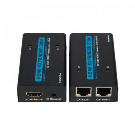 HDMI to RJ45 (Dual) Extender, 30-Meter