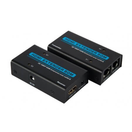 HDMI to RJ45 (Dual) Extender, 50-Meter, Full HD 1080P