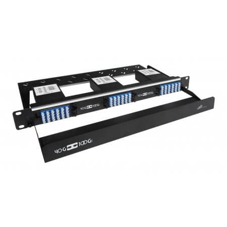 72 Core High Density MPO Fiber System, 1U, 6 ports MPO to 72 ports LC connectors, SMF