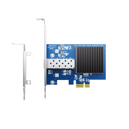 HiFiber Gen4 NIC, 10Gb/s PCIe Network Adapter, 10G CNA, Single SFP+ port, PCIe 4.0 X1, for Windows/Linux OS