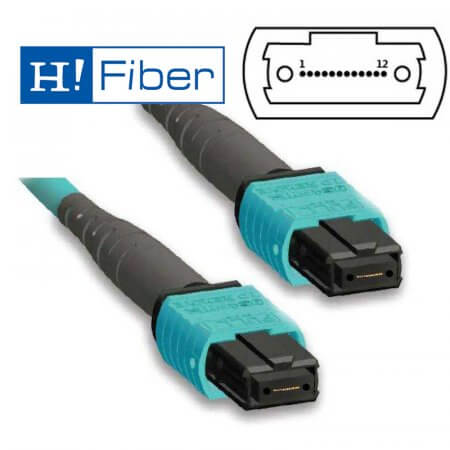 MPO, OM4, 12Core Fiber Patch Cord