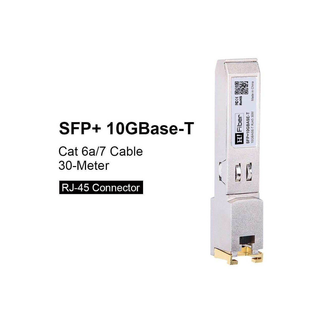 SFP+ Copper Transceiver 10GBase-T, Cat 6a/7, 30M 2