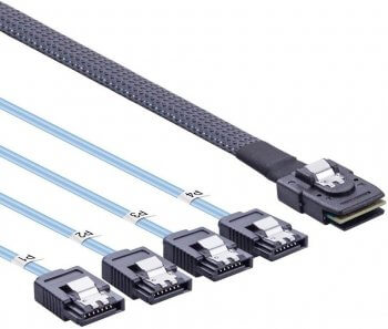 SFF-8087 to (4x) SATA cable, 0.3~1 meter