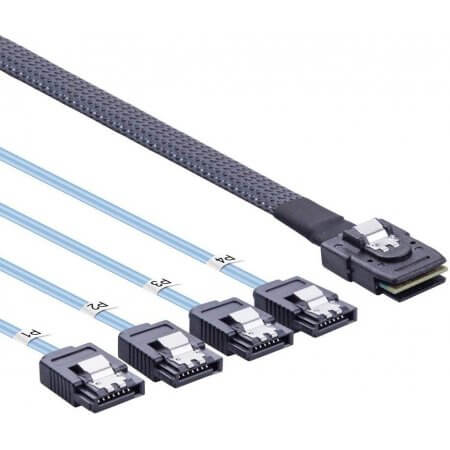 SFF-8087 to (4x) SATA cable, 0.3~1 meter