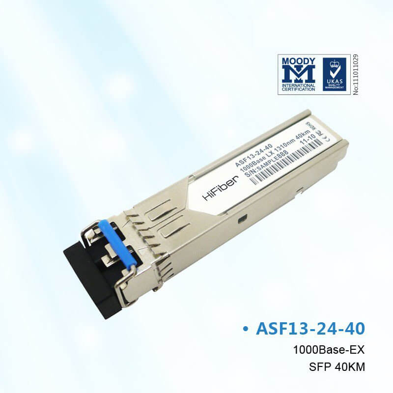 H3C JD061A Compatible 1000BASE-EX SFP EX 1310nm 40km Transceiver Module for SMF