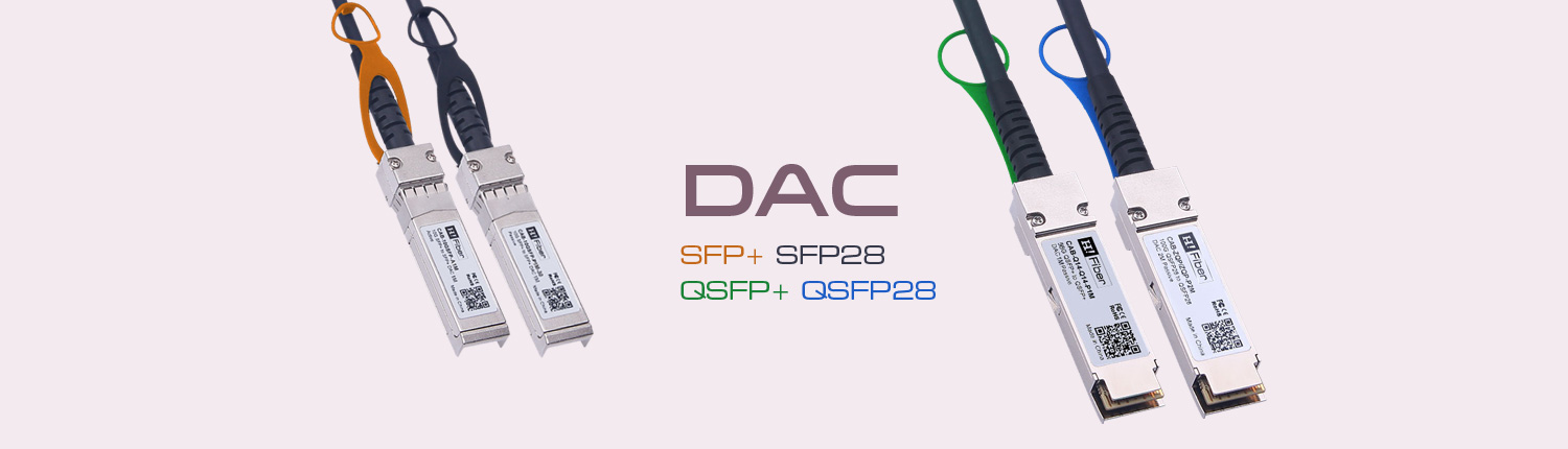 Find SFP+, SFP28, QSFP+, QSFP28 DAC Cables at HiFiber.com